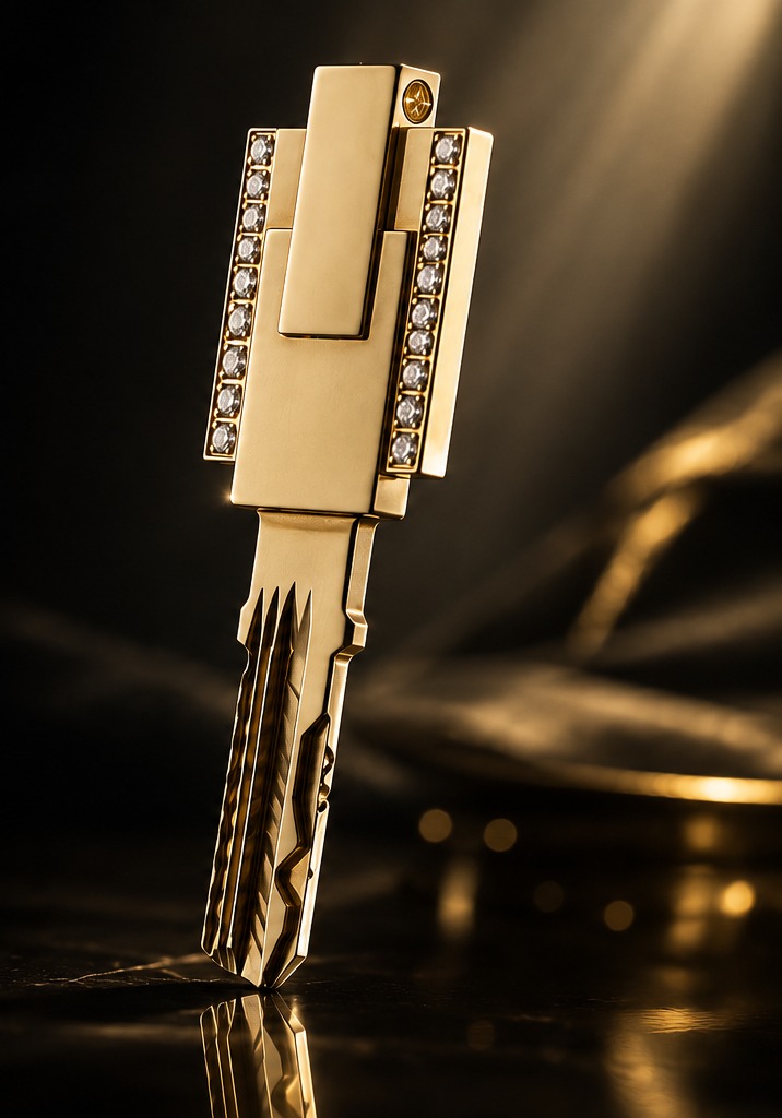 Cheie de lux Jewel Line by M&C, aur și diamante